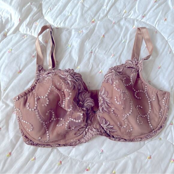 Soma Sensuous Lace lightly padded bra 36ddd nude - Picture 1 of 7